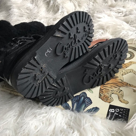 Coach Black Leonora Winter Boots/Booties - Picture 8 of 9